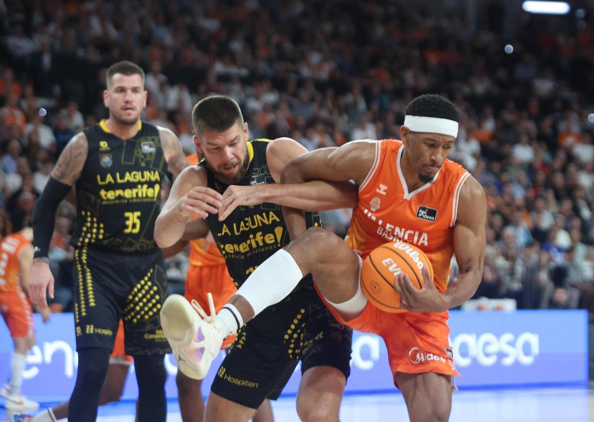Kameron Taylor, en el partido ante el La Laguna Tenerife.