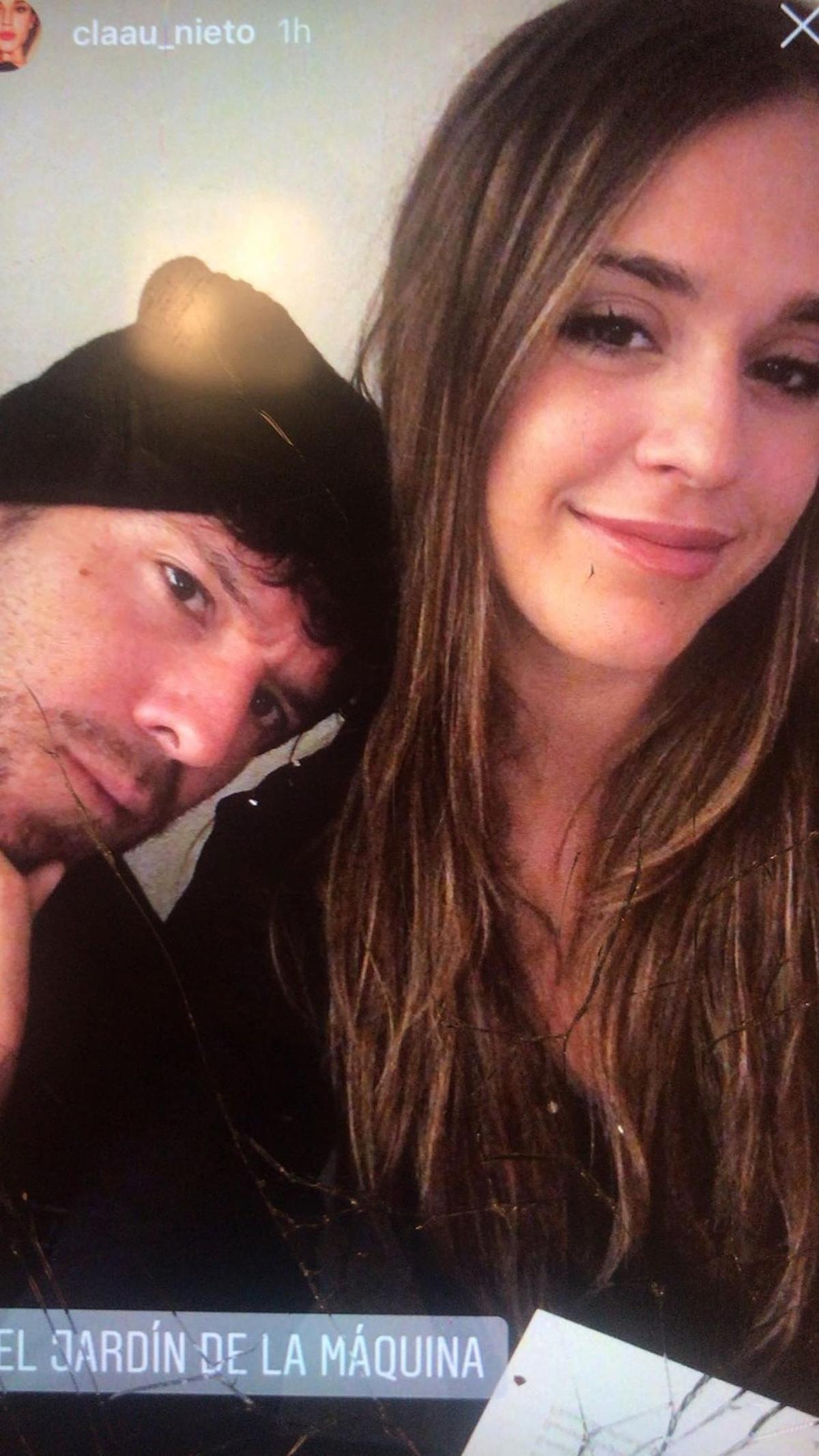 Pablo Lopez y Claudia Nieto, de restaurante