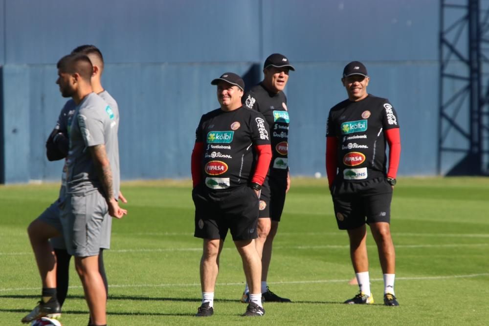 Entrenamiento de la selección de Costa Rica en Málaga