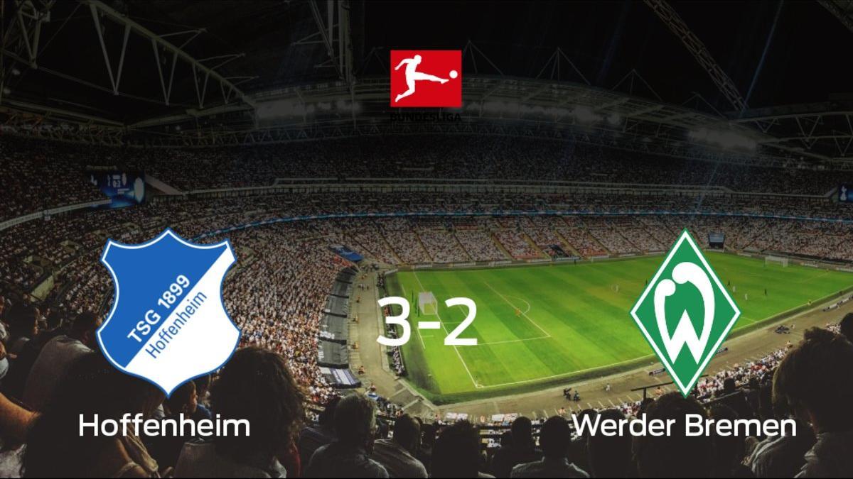 Triunfo 3-2 del Hoffenheim frente al Werder Bremen