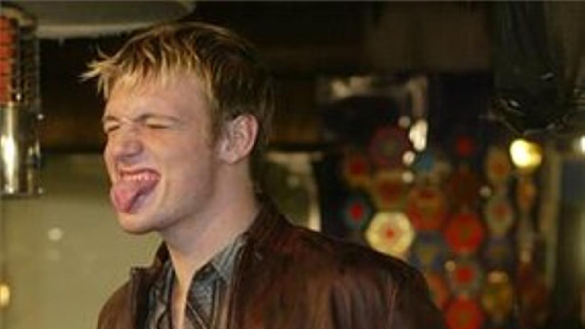 Nick Carter, componente de Backstreet Boys, en el 2002, en Barcelona.