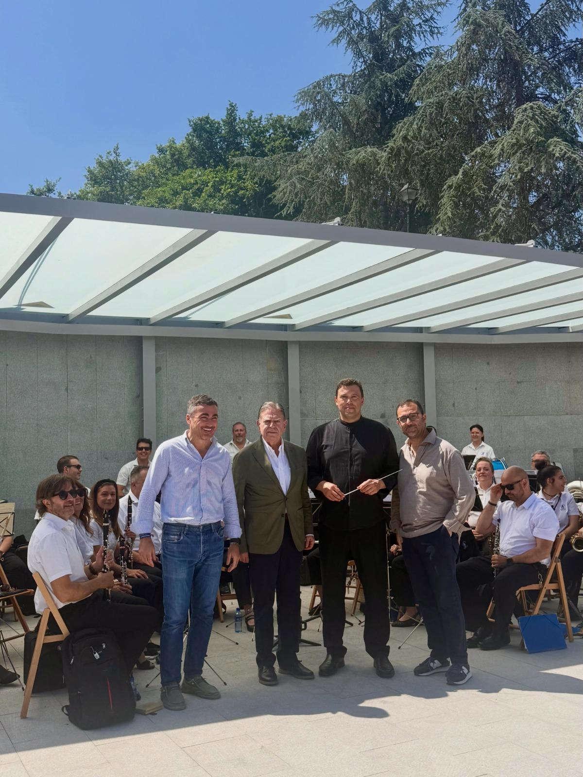 Por la izquierda, Daniel Tarrio, Alfredo Canteli, David Colado y David Álvarez, en el nuevo escenario.