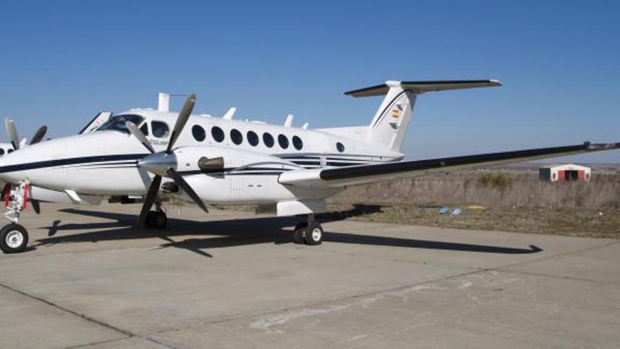 Un Beechcraft-350 como el que aterrizará en el Aeropuerto de Castelló