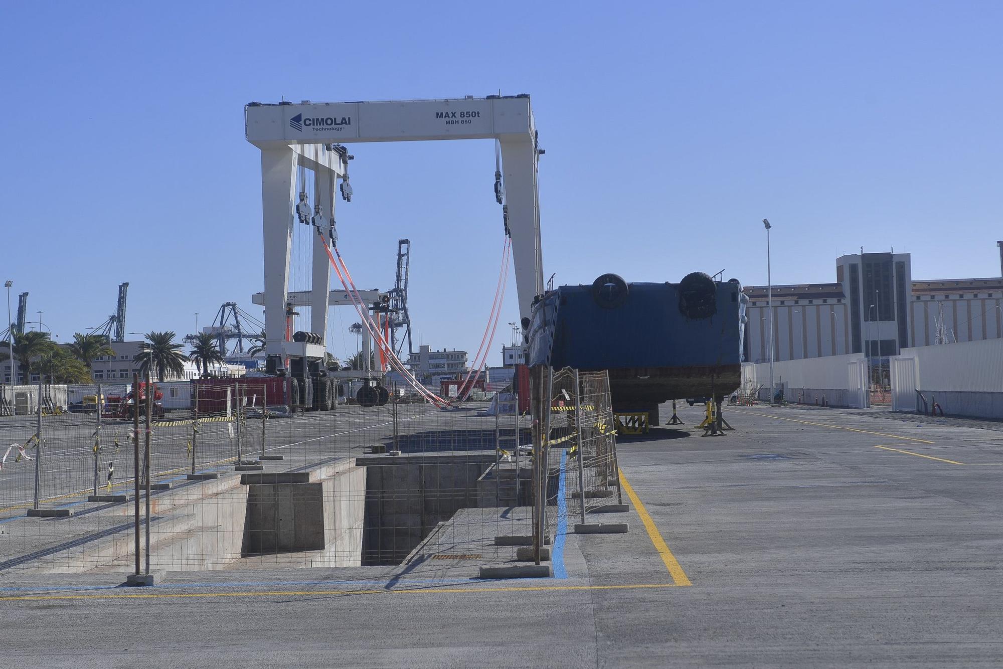 Embarcaciones en el nuevo taller de megayates