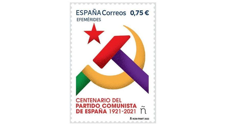 Una jueza suspende la emisión del sello de Correos que conmemora el centenario del PCE