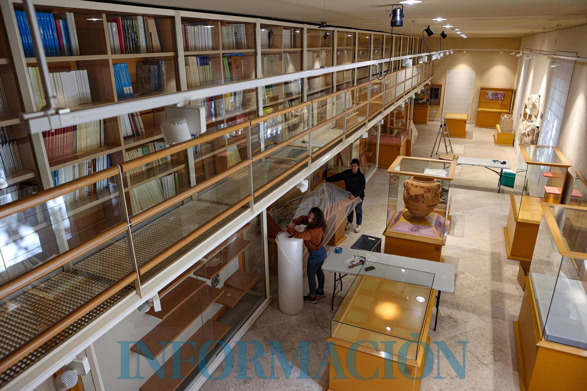 El Museo Arqueológico de Alcoy de mudanza por las obras de consolidación del edificio.