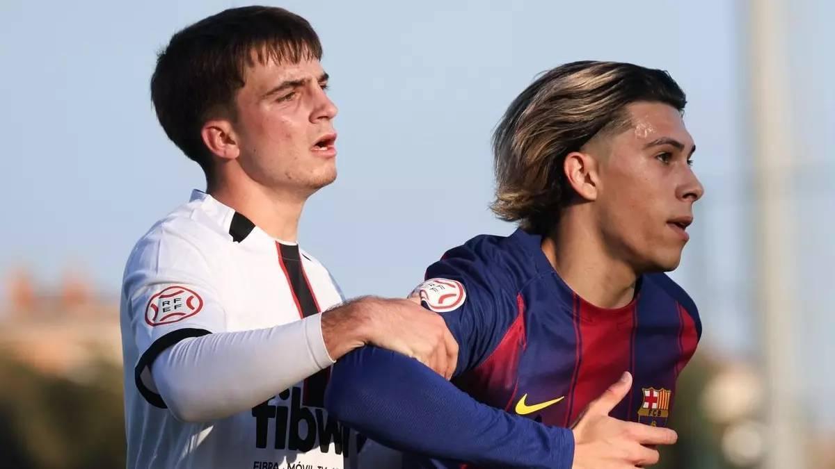 Álex González fue clave para el Juvenil A del Barça ante el Nàstic