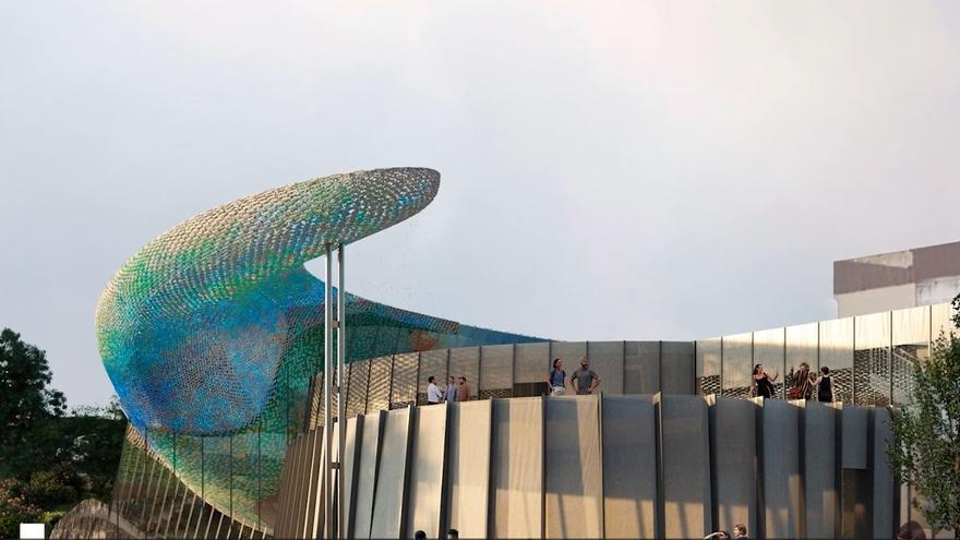 Una gota de agua, el &quot;emblema&quot; del futuro CaixaForum de Málaga