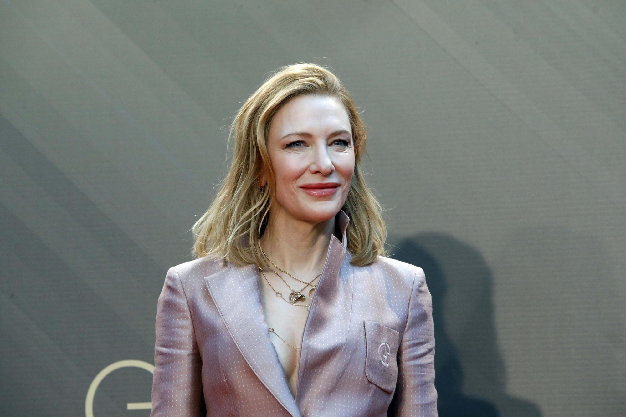 La actriz australiana Cate Blanchett, premio internacional de los Goya, en el Palau de les Arts