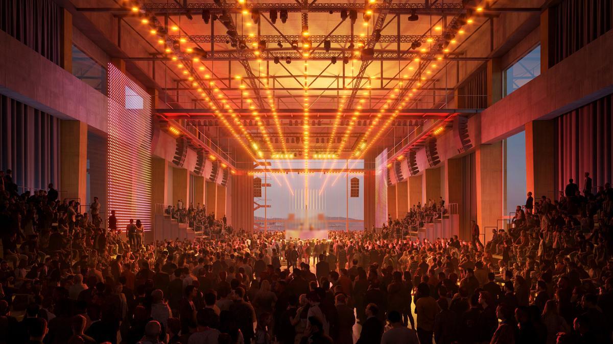 Render del proyeccto del futuro hub audiovisual