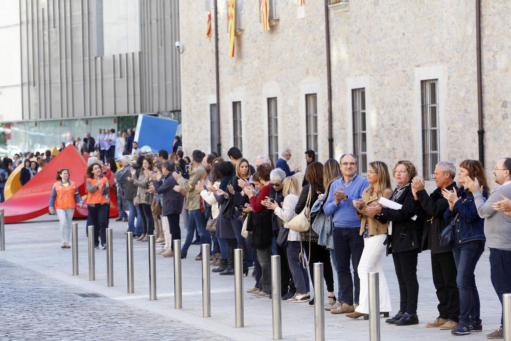 Protesta dels treballadors de la Generalitat a Girona