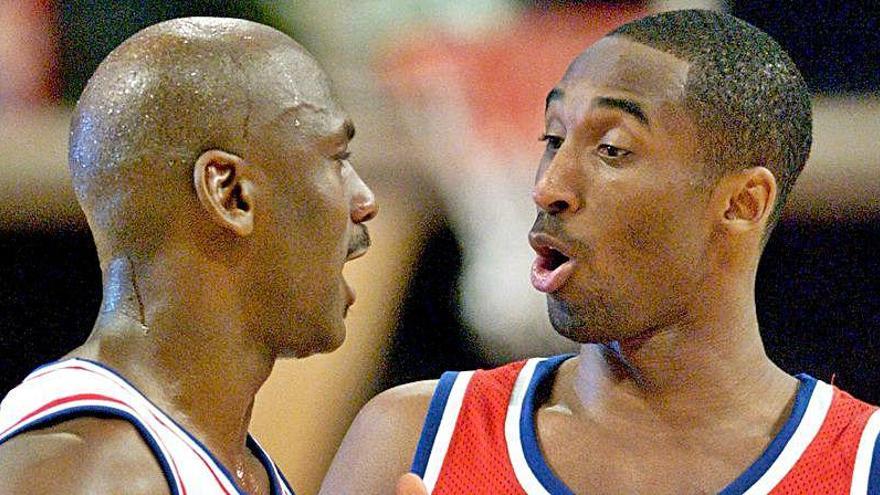 Michalel Jordan y Kobe Bryant.