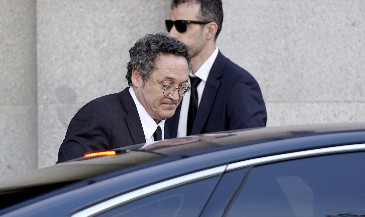 Álvaro García Ortiz, Fiscal General del Estado, sale del Tribunal Supremo.
