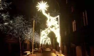Una lluvia de estrellas en Cruz Conde: así será el nuevo espectáculo navideño de luz y sonido