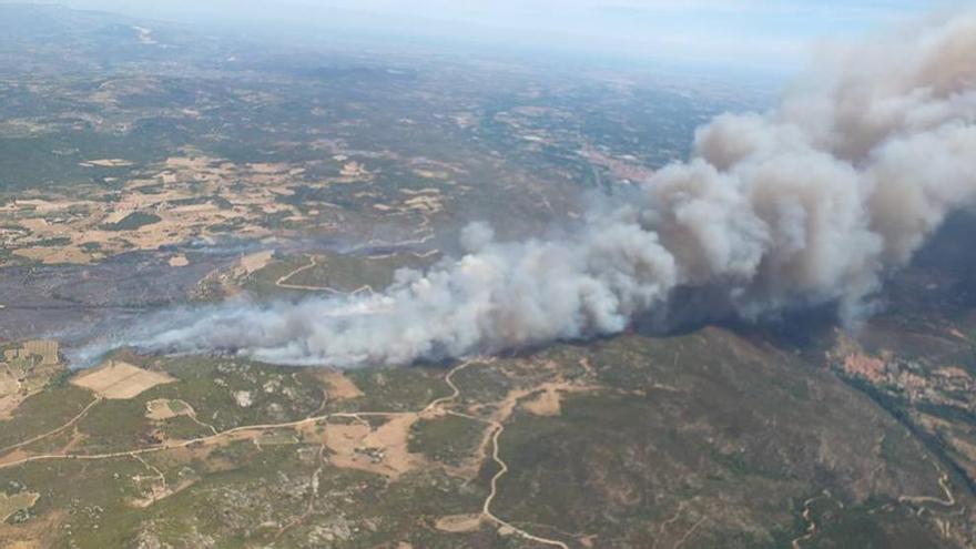 La zona afectada per l&#039;incendi.