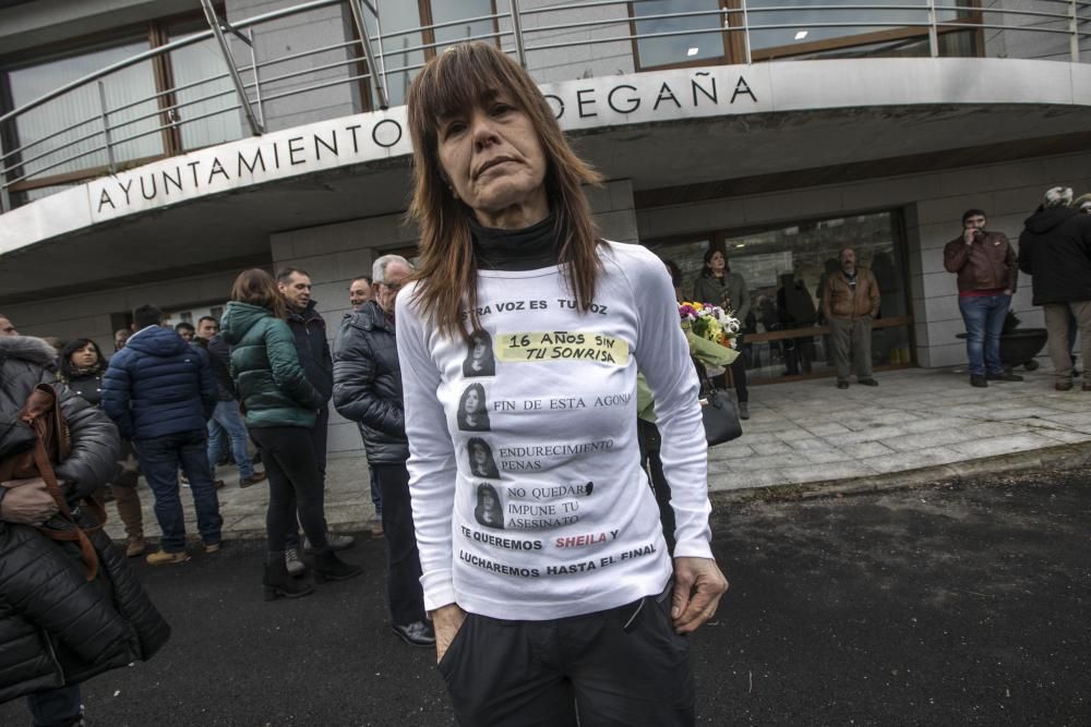 Concentración en recuerdo de Sheila Barrero en Degaña