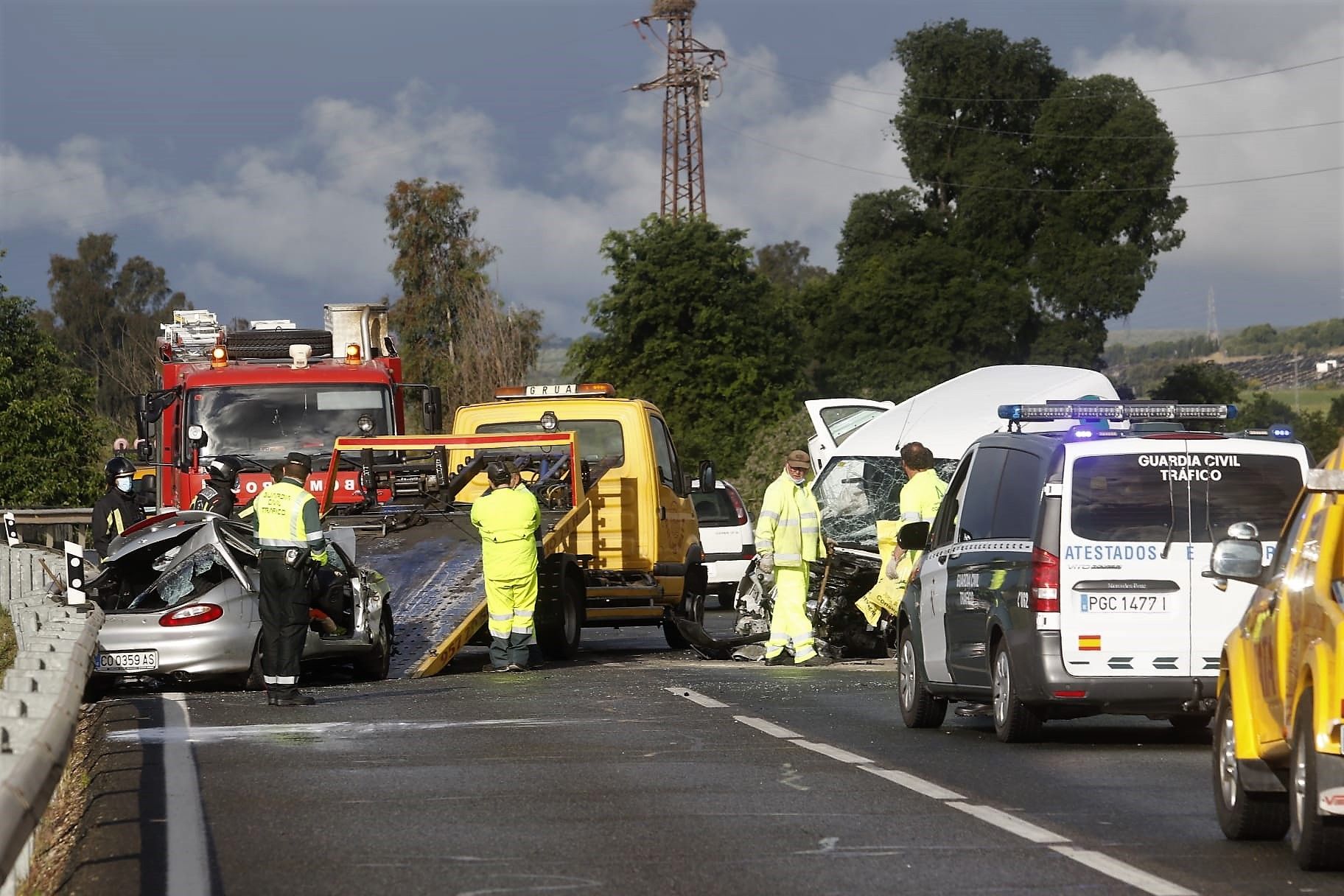 Accidente múltiple con un fallecido y varios heridos en la carretera de Villarrubia