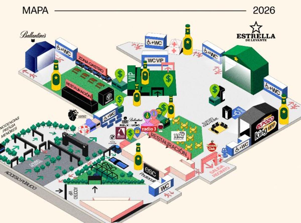Mapa del Warm Up 2026