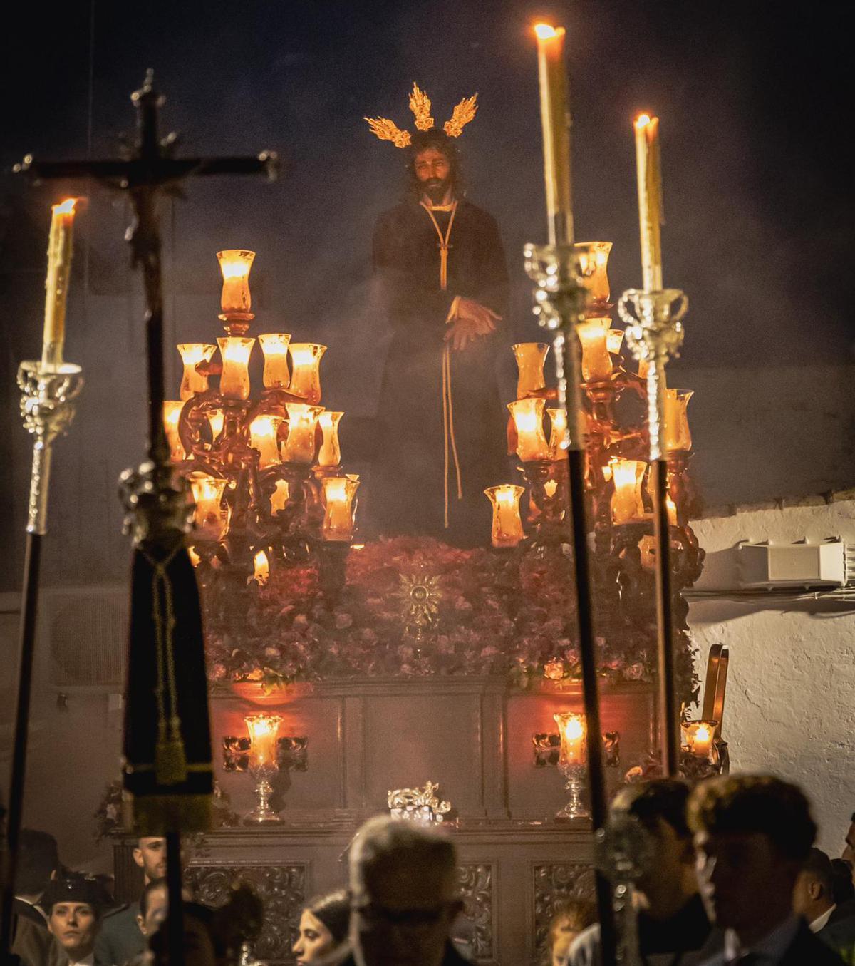 El Señor de la Humildad, en su paso procesional el Sábado de Pasión de 2025.