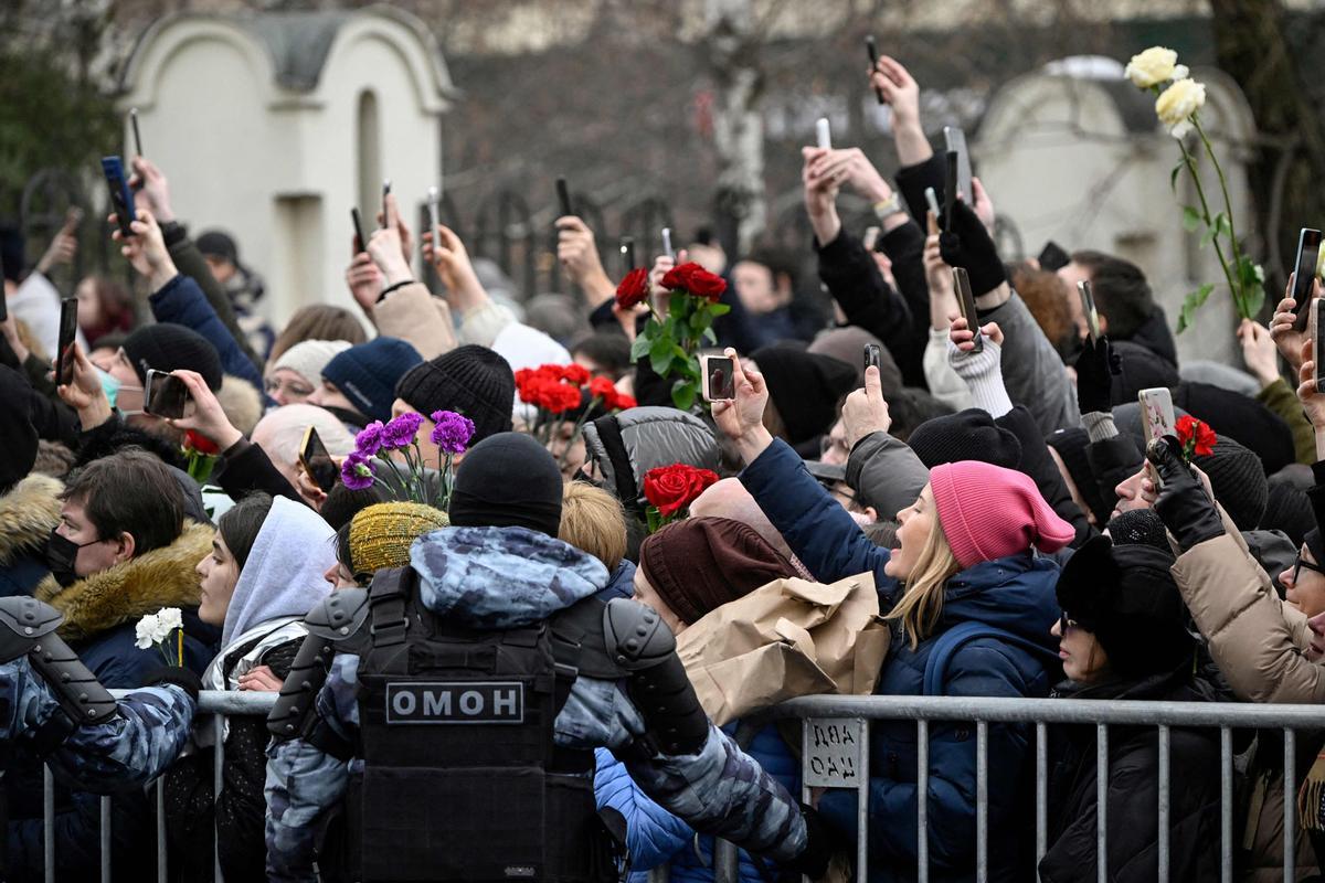 Funeral y ceremonia de despedida del político opositor ruso Alexei Navalny en Moscú