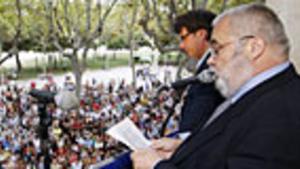 Carles Canut, durante el pregón.