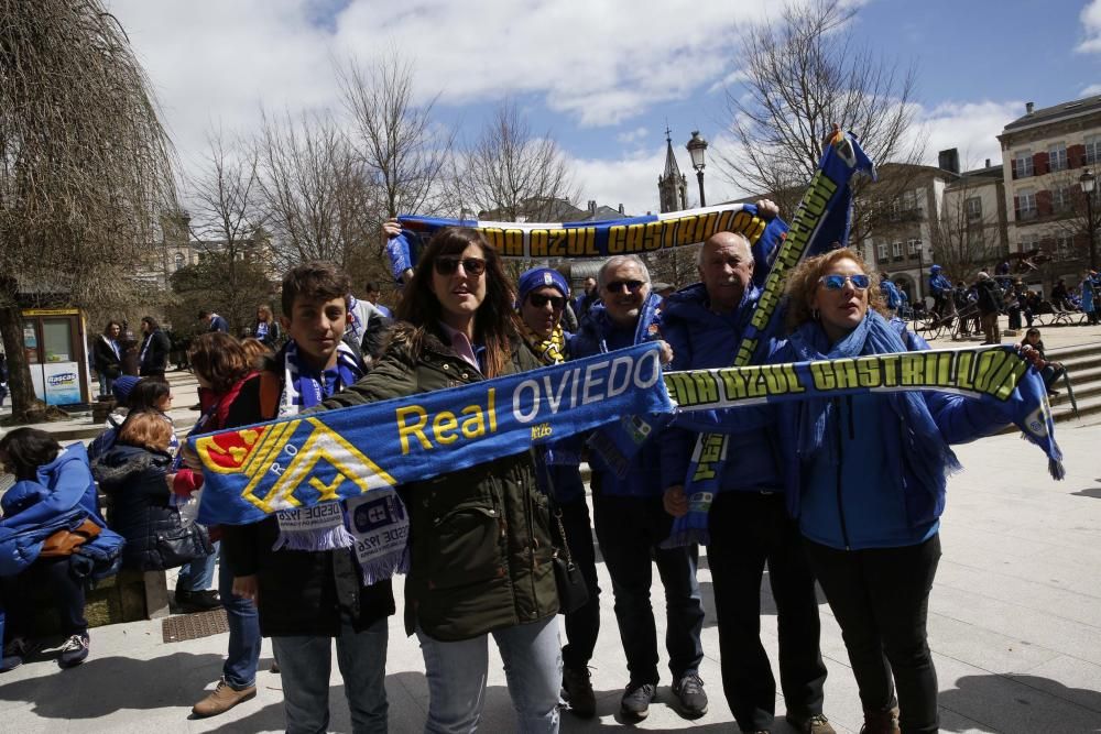 El oviedismo tiñe Lugo de azul