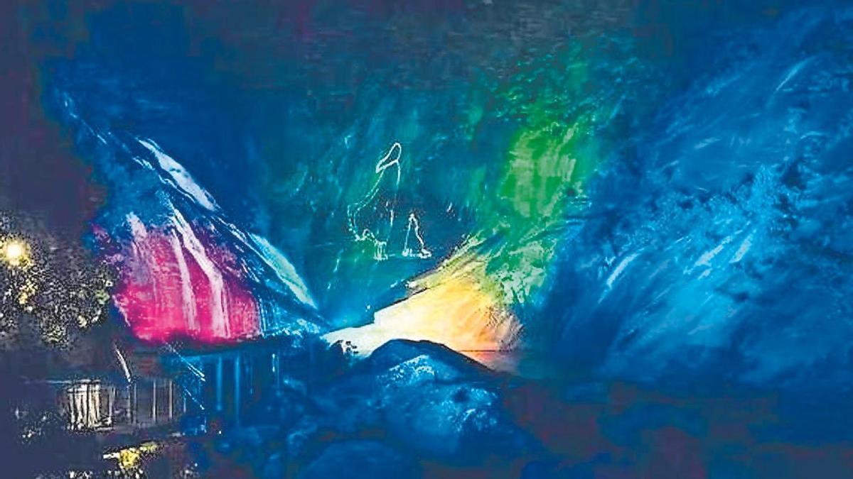 Espectáculo audiovisual que se proxecta na fervenza do Ézaro, un dos espazos naturais máis recoñecibles de Galicia.