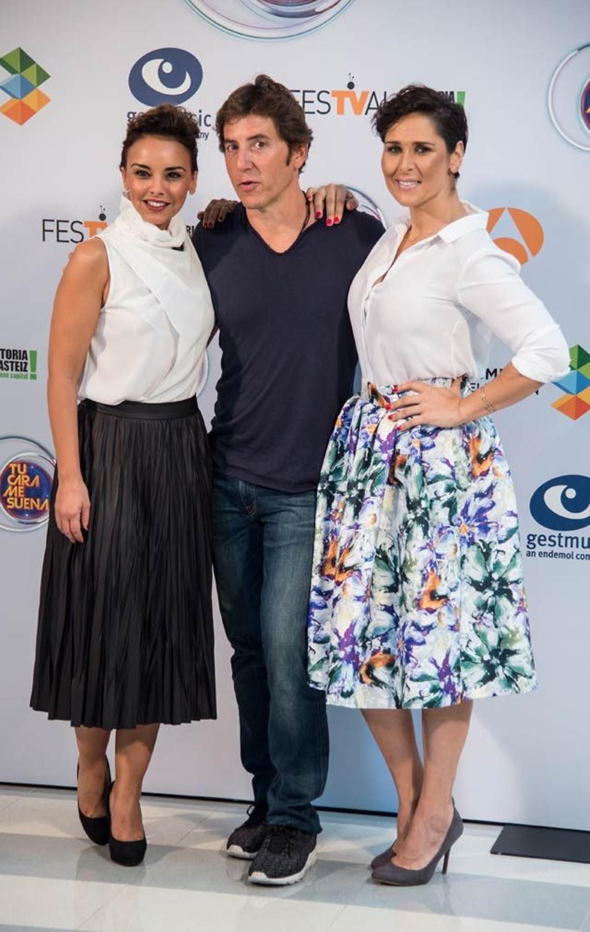 Chenoa, Rosa y Manel Fuentes en el FesTVal 2016 de Vitoria.