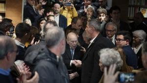 Jordi Pujol en la presentación de una reedición de Dels turons a laltra banda del riu