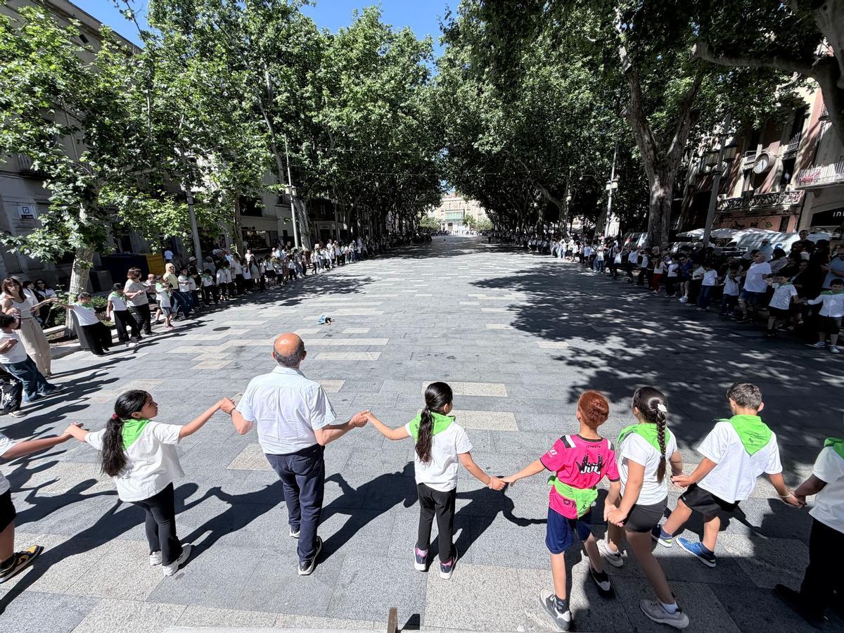 Una gran rotllana ha ocupat tota la Rambla durant la trobada