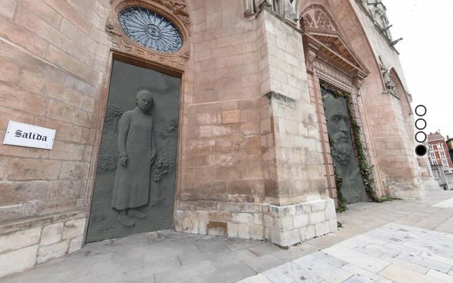 Diseño puertas catedral de Burgos Antonio López