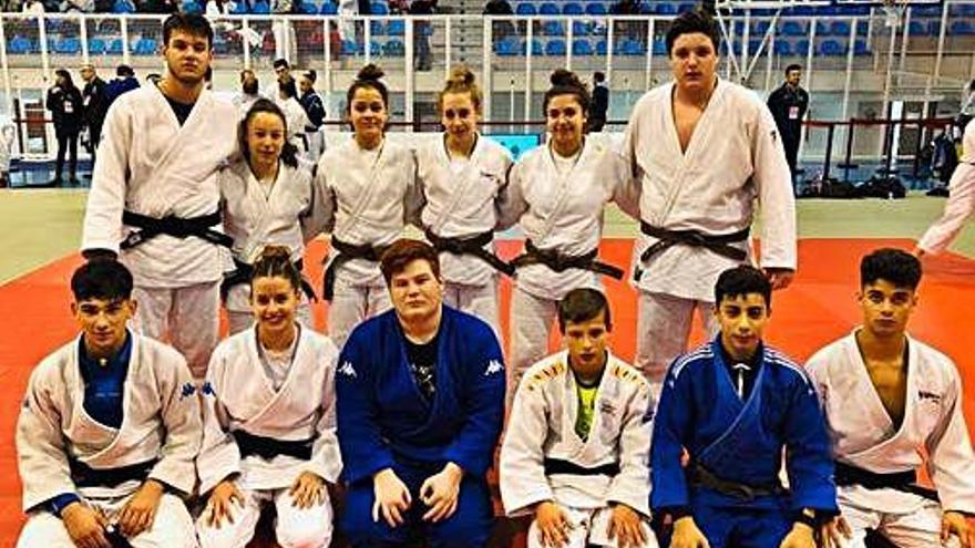 Grup de judokes del Centre de Tecnificació del Bages i el Moianès