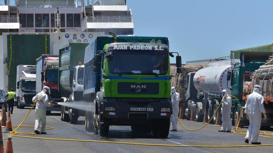 Controles a la llegada a El Hierro.