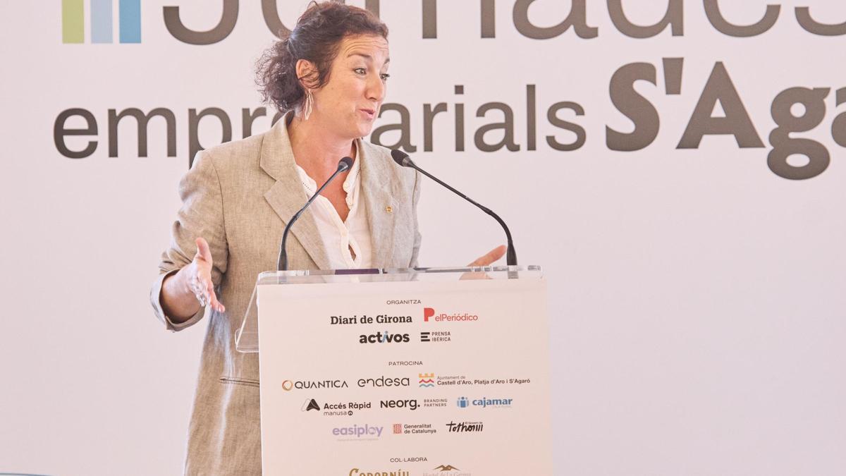 Alícia Romero, consellera de Economía y Finanzas de la Generalitat de Catalunya, en las Jornadas empresariales en S’Agaró, en 2025.