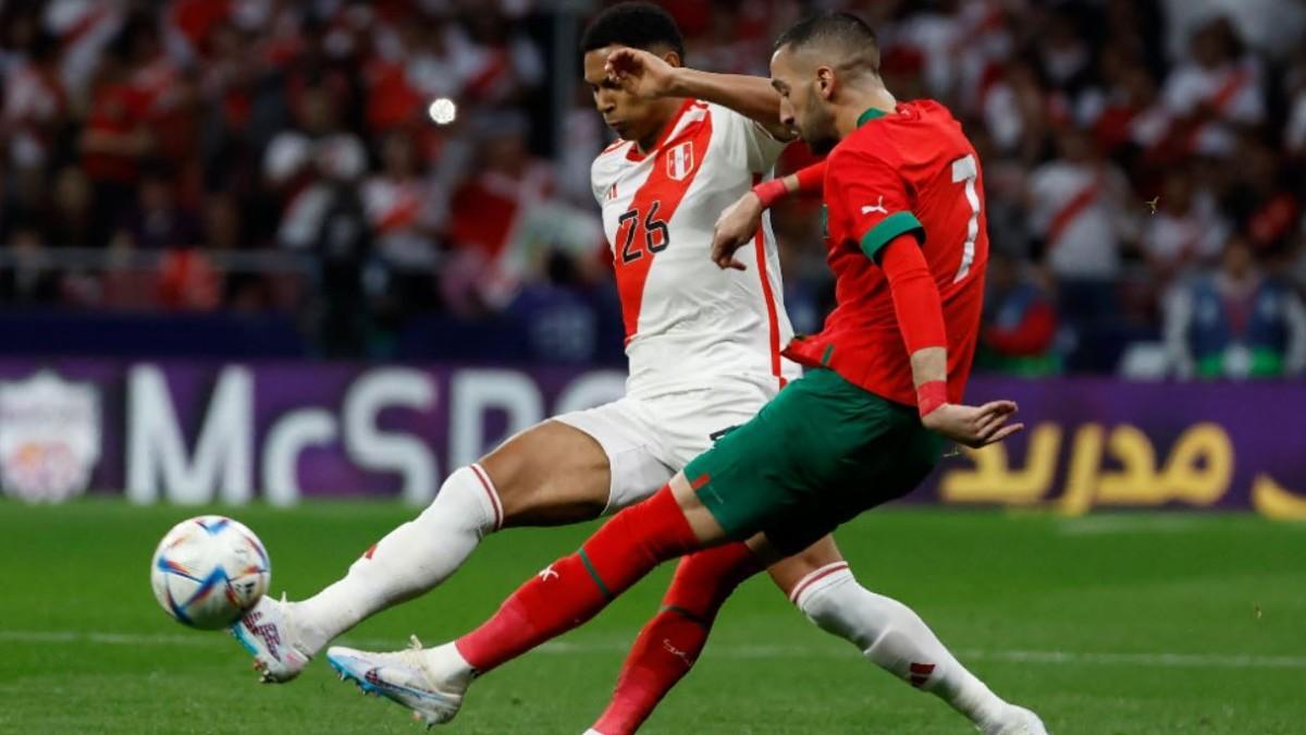 El Marruecos-Perú se disputó en el Wanda Metropolitano