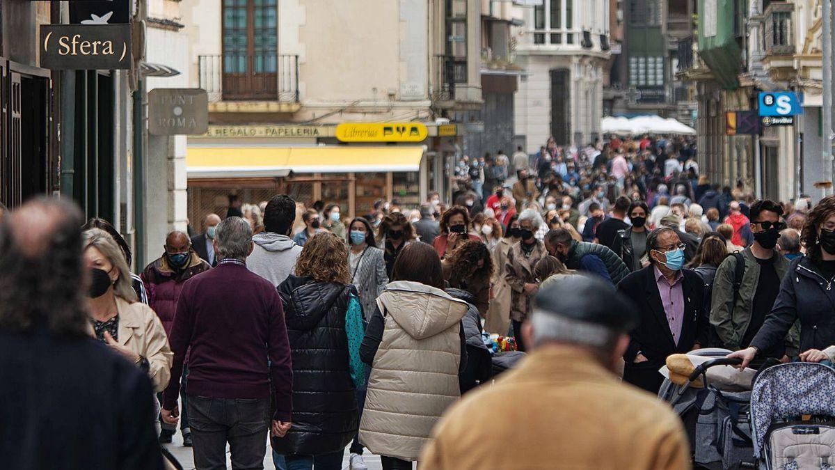 Zona comercial de Santa Clara, en Zamora capital.