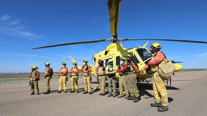 Aragón crea una nueva base de helicópteros conjunta para la atención sanitaria y la extinción de incendios