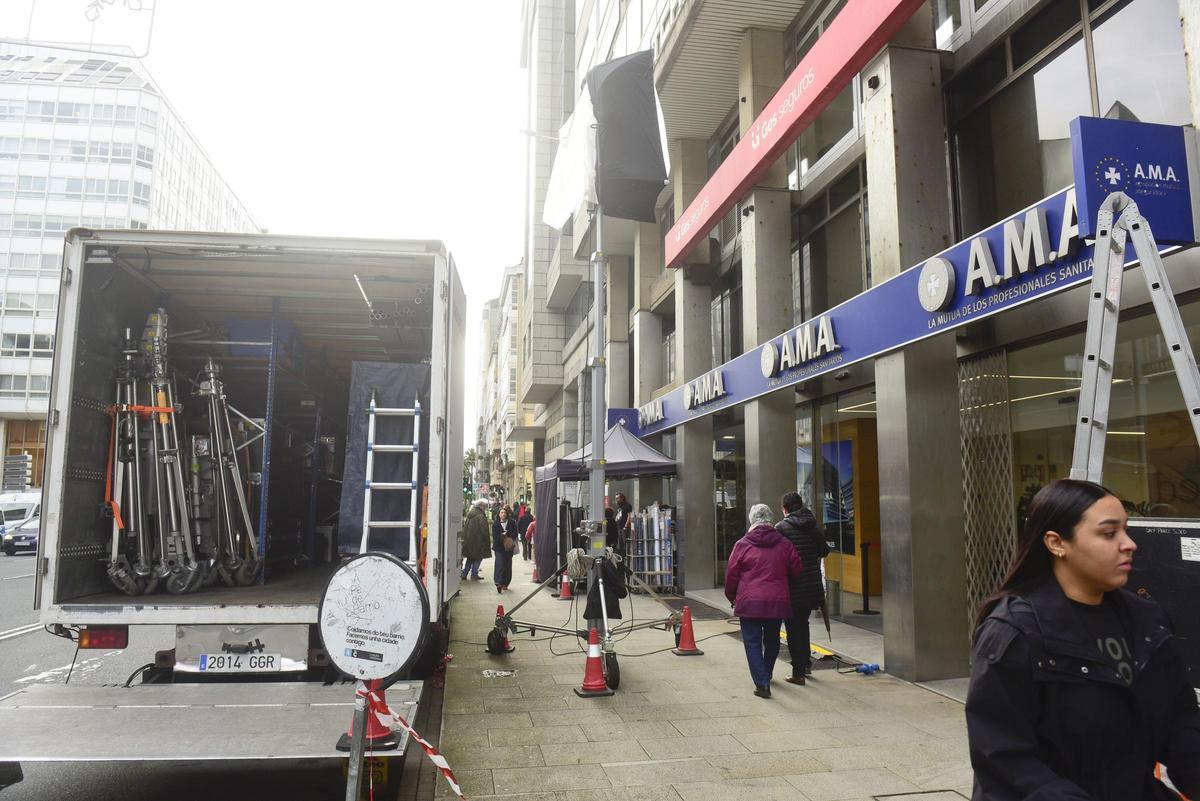 Arranca en A Coruña el rodaje de 'Ardora', la nueva serie de Movistar+, con Carolina Yuste y Javier Gutiérrez