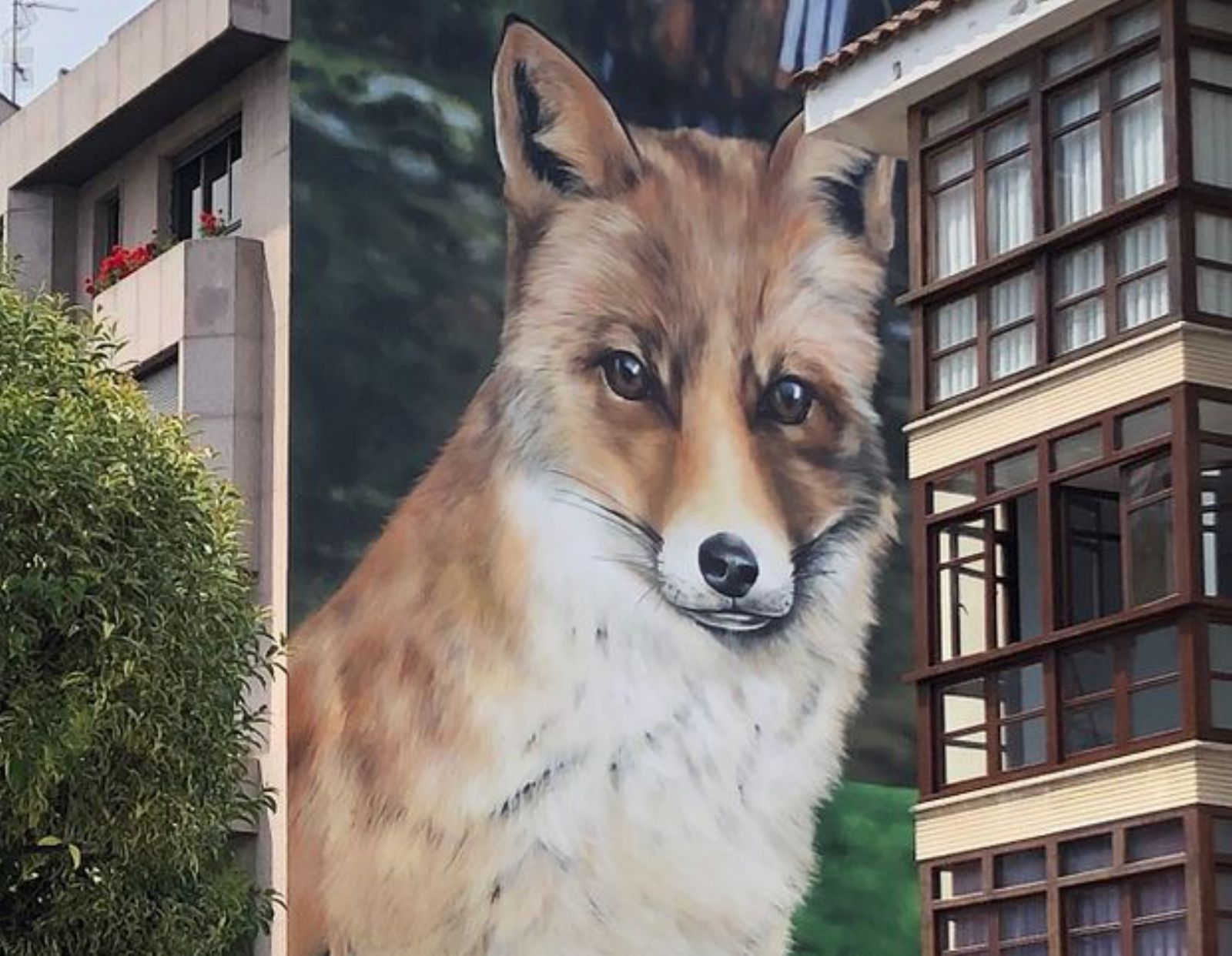 La raposa, el mural de la Pola. | A. S.
