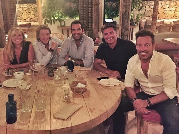 Colate, Michel y Manolo Quijano, reunión de amigos en Ibiza