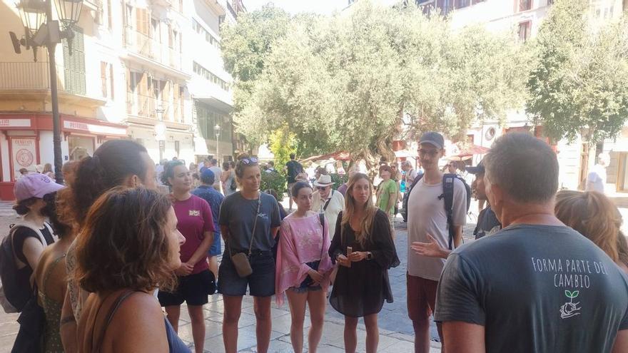 “Calesero, tira tú del carro”: una veintena de personas protesta cerca de La Catedral contra las calesas tras el incidente con una turista alemana