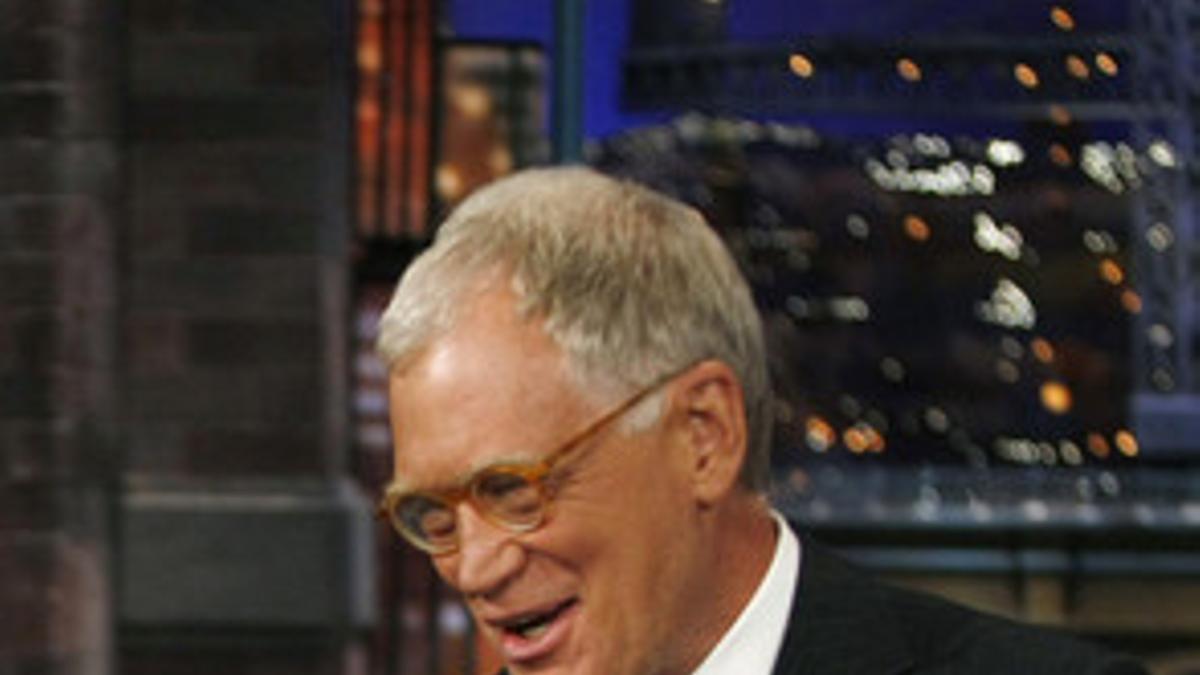 David Letterman, durante un programa.