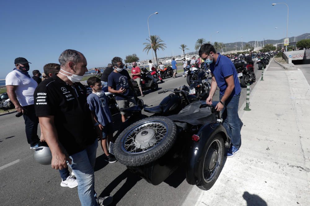 Tres mil motos rugen en memoria de Luis Salom