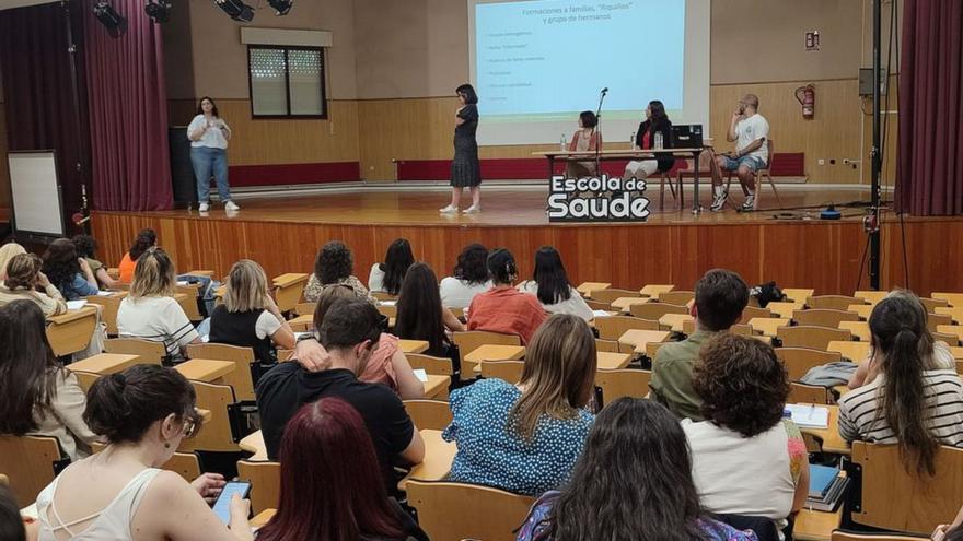 Un momento de las jornadas en el IES As Barxas. | Santos Álvarez