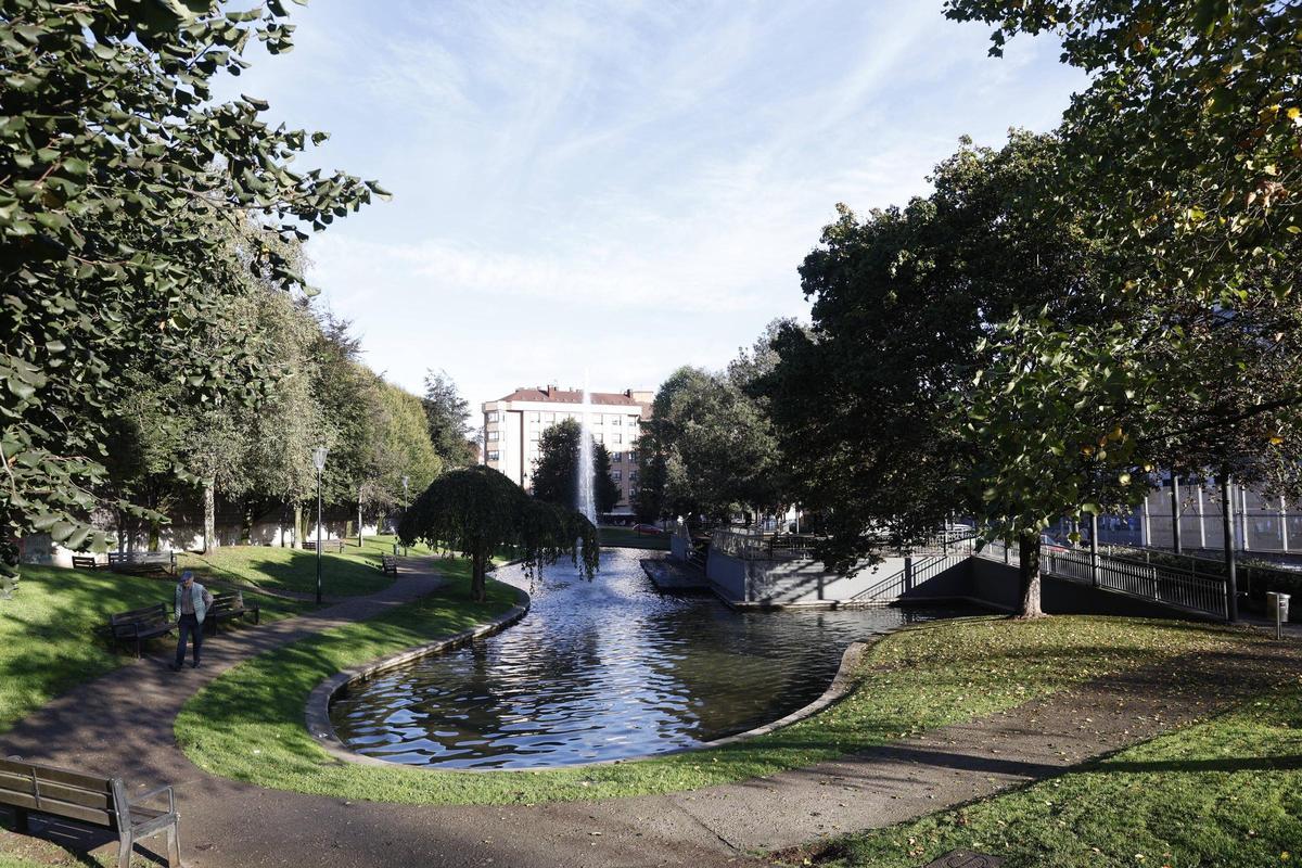 El parque de Julián Besterio, en La Calzada.