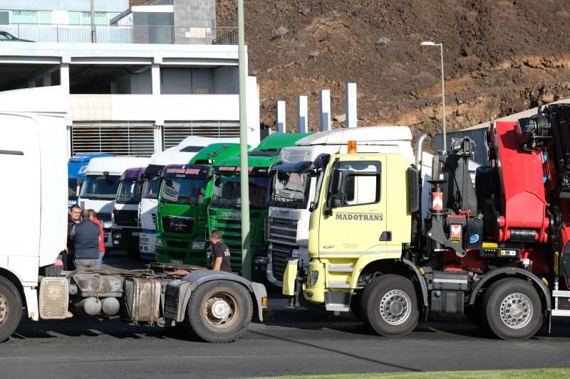 Manifestación de los transportistas