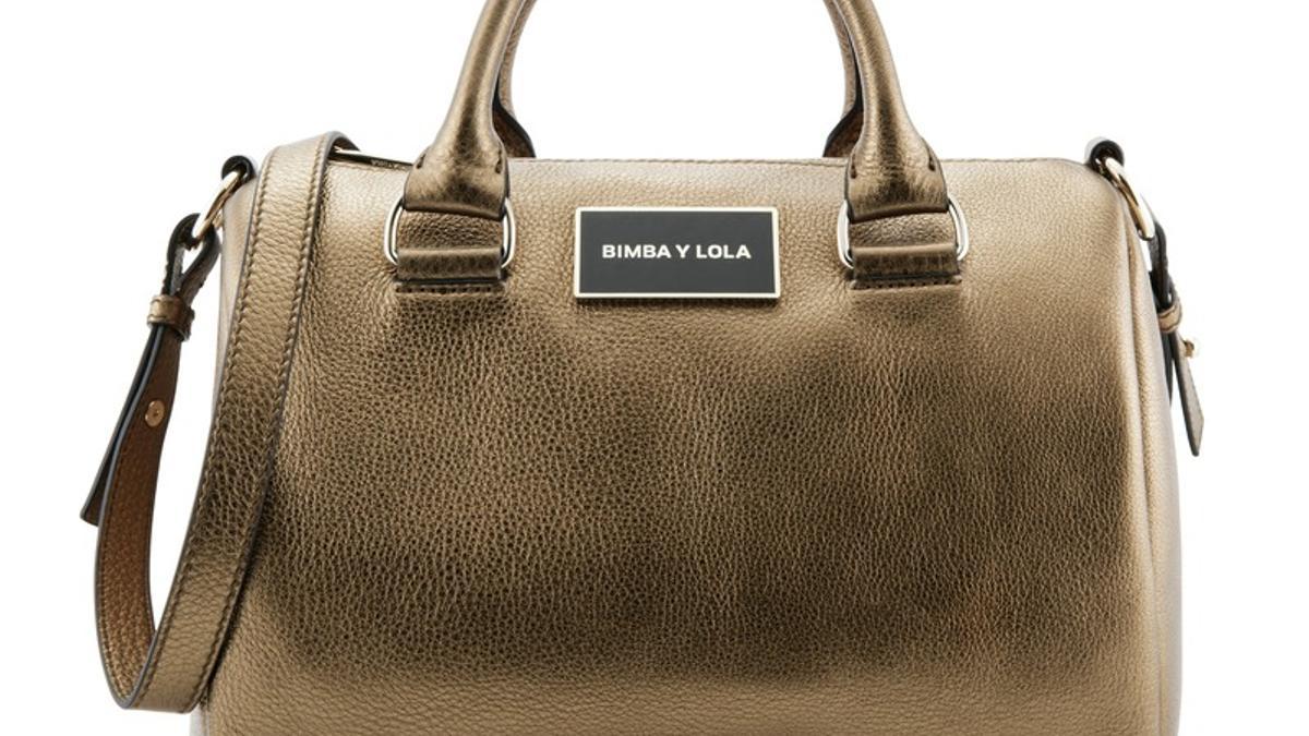 Bolsos Bimba y Lola en rebajas: bowling metalizado (136€)