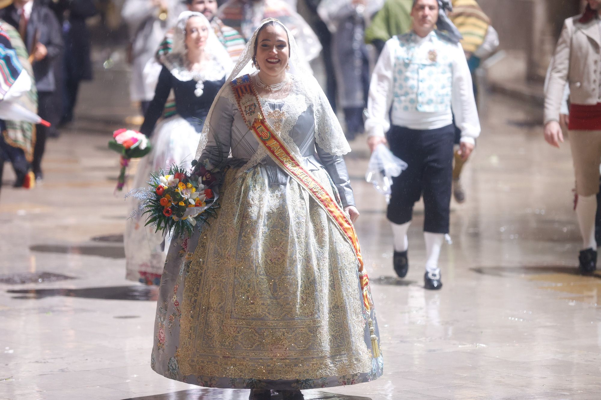 Falleras Mayores en la Ofrenda 2025. Día 18 (2/3)