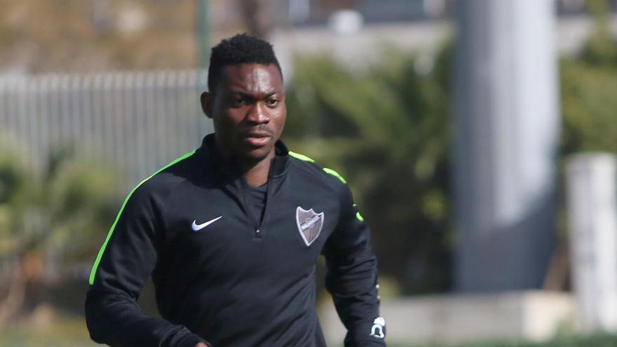 Atsu, durante un entrenamiento.