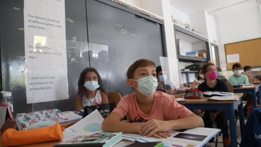 Alumnos de Educación Primaria en clase.